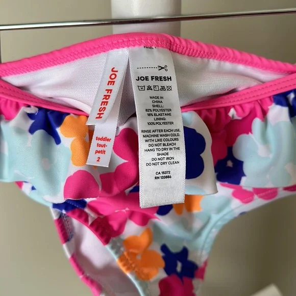 Joe Fresh Ruffle Bikini Size 2 - Picture 3 of 9